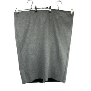 Torrid Straight Pencil Skirt Women Plus 24 Gray Stretch Knit Midi Length Work